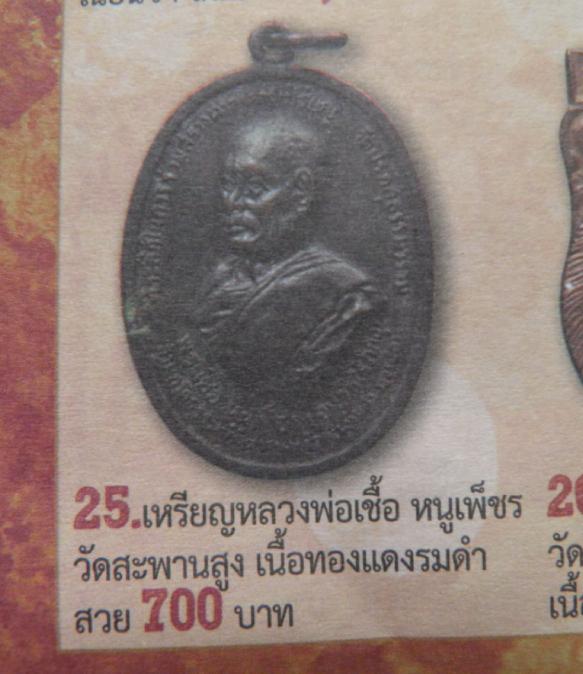 เหรียญทองแดงรมดำ อาจารย์เชื้อ วัดสะพานสูง กรุงเทพฯ ออกให้วัดปรกสุทธาราม สภาพสวย หายาก - 5