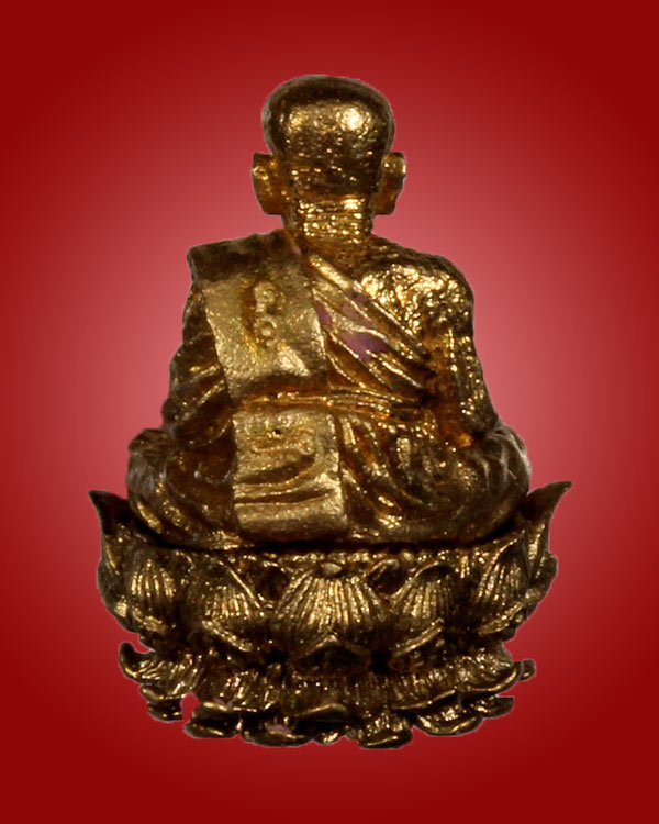 หลวงปู่ทวด รุ่นปาฏิหาริย์สองโพธิสัตว์ รูปหล่อลอยองค์ 1.2 ซ.ม. เนื้อบรอนซ์อิตาลี หมายเลข 51 - 2