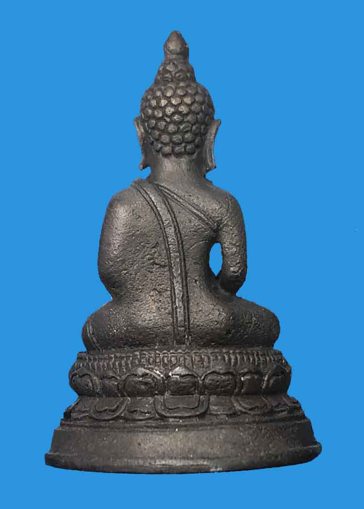 รูปหล่อหลวงปู่คำพันธ์ วัดธาตุมหาชัย จ.นครพนม ปี 2536 พิมพ์พระพุทธ รุ่นปฐวีธาตุ - 2