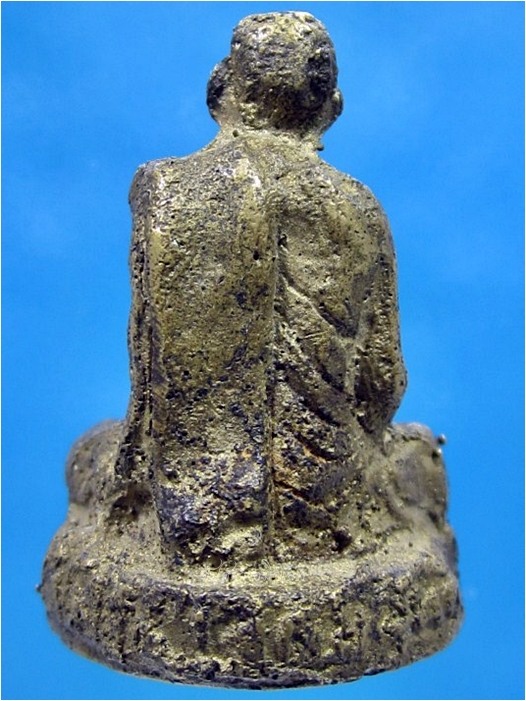 พระรูปหล่อโบราณรุ่นแรก หลวงปู่ปรง วัดธรรมเจดีย์ จ.สิงห์บุรี ปี 2533 - 3