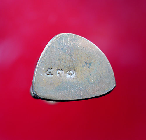 รูปเหมือนหลวงปู่ชอบ ฐานสโม รุ่นเททอง วัดท่าแขก ปี 2536 เนื้อลงหิน - 4