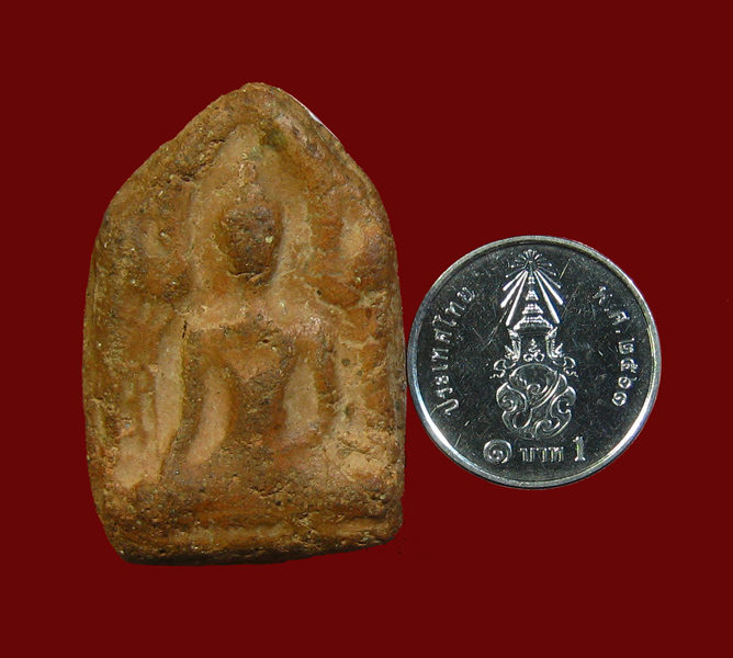 พระขุนแผนซุ้มเรือนแก้ว เนื้อดิน  - 3