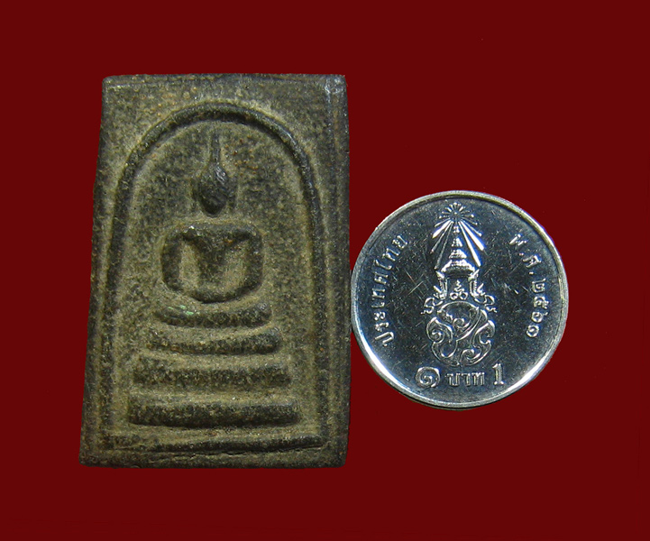 พระลึกลับ - พระสมเด็จฐานสามชั้น มีหู เนื้อผงใบลาน  - 3