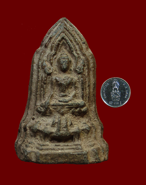 พระโคนสมอ พิมพ์ปางมารวิชัย เนื้อดิน - 3