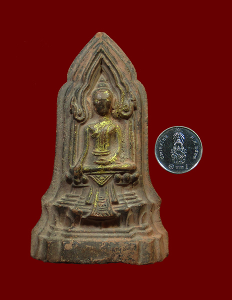 พระโคนสมอ พิมพ์ปางมารวิชัย เนื้อดิน - 3