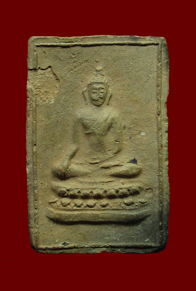พระพุทธฐานบัว 2 ชั้น เนื้อดิน - 1