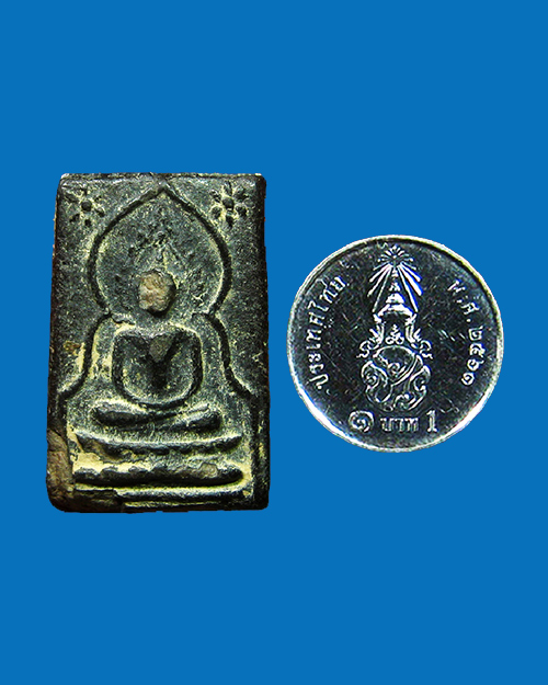 พระพุทธเนื้อผง ข้างดอกจันทร์ เนื้อผงใบลาน - 3