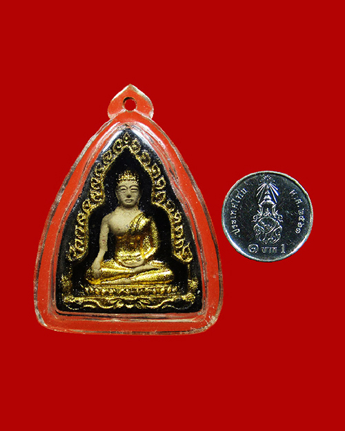 พระสมเด็จสุโขทัย วัดชิโนรส ปี 2512 เนื้อผงลงรักปิดทองแจกกรรมการ (หลวงพ่อกวย ร่วมปลุกเสก) กรุงเทพฯ - 3