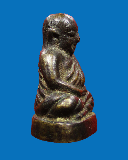 รูปหล่อหลวงพ่อเงิน วัดบางคลาน พิมพ์หน้าจีน เนื้อทองเหลือง จังหวัดพิจิตร - 3