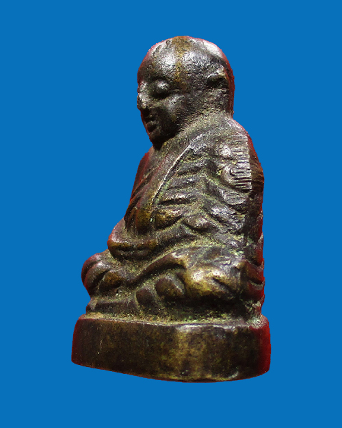 รูปหล่อหลวงพ่อเงิน วัดบางคลาน พิมพ์หน้าจีน เนื้อทองเหลือง จังหวัดพิจิตร - 4