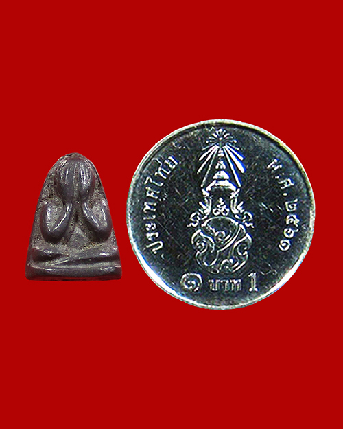 พระปิดตาข้าวตอกแตก เจ้าคุณผล ปี 2509 เนื้อตะกั่ว วัดหนัง กรุงเทพฯ - 3