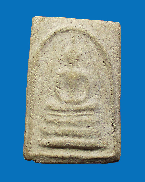 พระสมเด็จพิมพ์แขนกว้าง เนื้อผง (ขาว) ปี 2506 วัดประสาทบุญญาวาส กรุงเทพฯ - 1