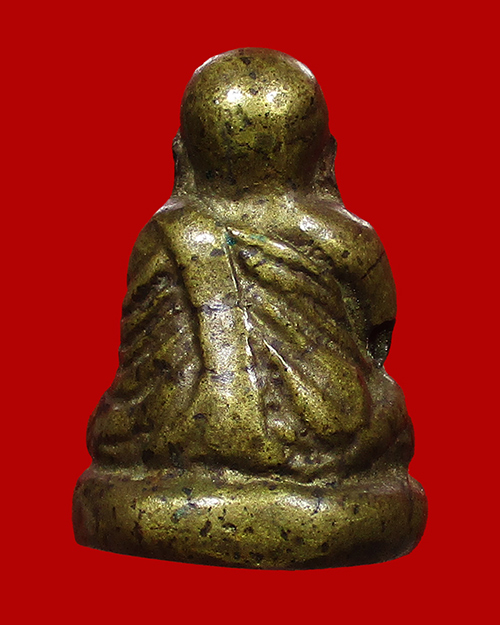 รูปหล่อหลวงพ่อเงิน บางคลาน พิมพ์นิยม หลวงปู่ภู วัดท่าฬ่อสร้าง ปี 2462 เนื้อโลหะผสม จังหวัดพิจิตร - 2