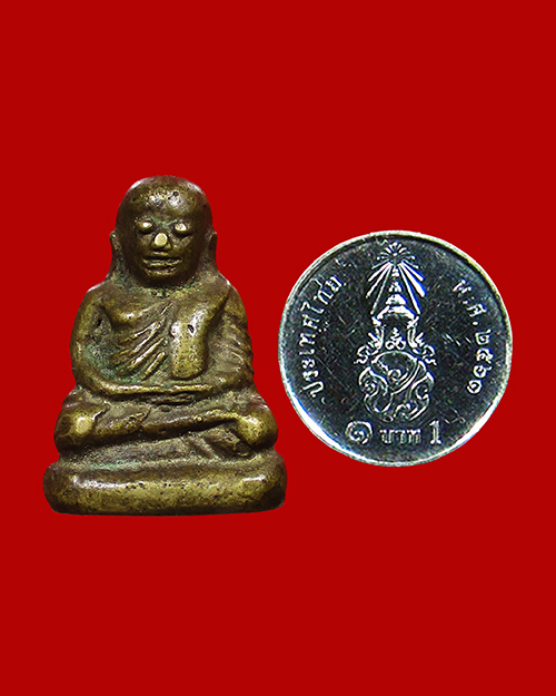 รูปหล่อหลวงพ่อเงิน บางคลาน พิมพ์นิยม หลวงปู่ภู วัดท่าฬ่อสร้าง ปี 2462 เนื้อโลหะผสม จังหวัดพิจิตร - 4