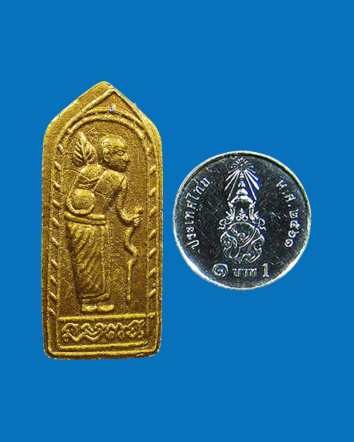 พระสิวลีมหาลาโภ น้อมบูชาพระคุณ คุณแม่บุญเรือน โตงบุญเติม วัดสัมพันธวงศ์ ปี 2559 เนื้อผงทาทอง กรุงเทพ - 3