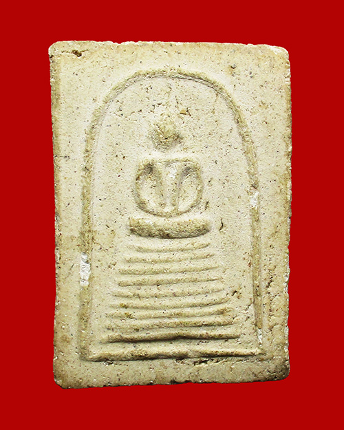 พระสมเด็จ พิมพ์ 9 ชั้น อกร่อง หลวงพ่อลมูล วัดเสด็จ เนื้อผง จังหวัดปทุมธานี - 1