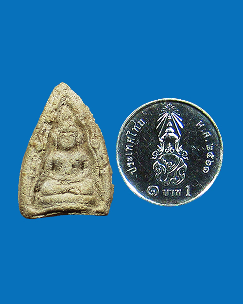 พระพุทธชินราชหลวงพ่อกล้าย วัดหงส์รัตนาราม พิมพ์เล็ก ปี 2500 เนื้อผง กรุงเทพฯ - 3