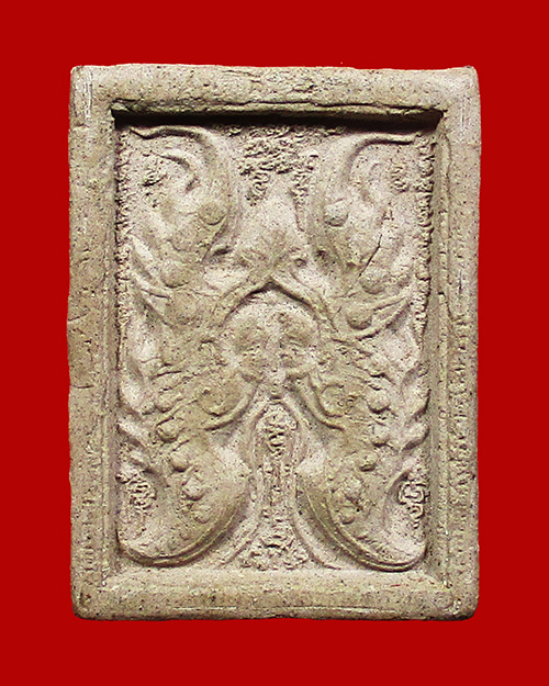 เทพจำแลงภมร ครูบากฤษณะ อินทวัณโณ สำนักสงฆ์วัดป่ามหาวัน เนื้อผง หลังฝังพลอยแดง จังหวัดนครราชสีมา - 1