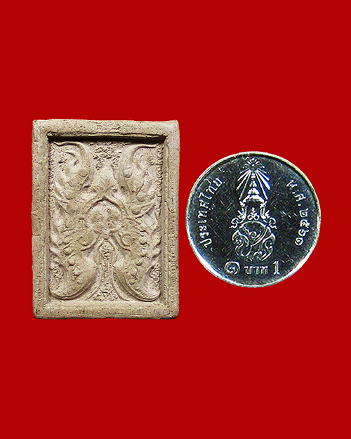 เทพจำแลงภมร ครูบากฤษณะ อินทวัณโณ สำนักสงฆ์วัดป่ามหาวัน เนื้อผง หลังฝังพลอยแดง จังหวัดนครราชสีมา - 3