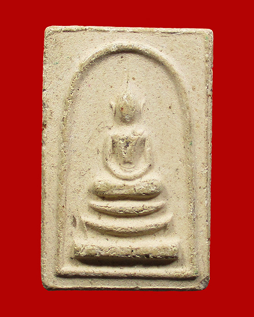 พระสมเด็จหลวงปู่จันทร์ วัดศรีเทพ พิมพ์สังฆาฏิ เนื้อผง ปี 2500 จังหวัดนครพนม - 1