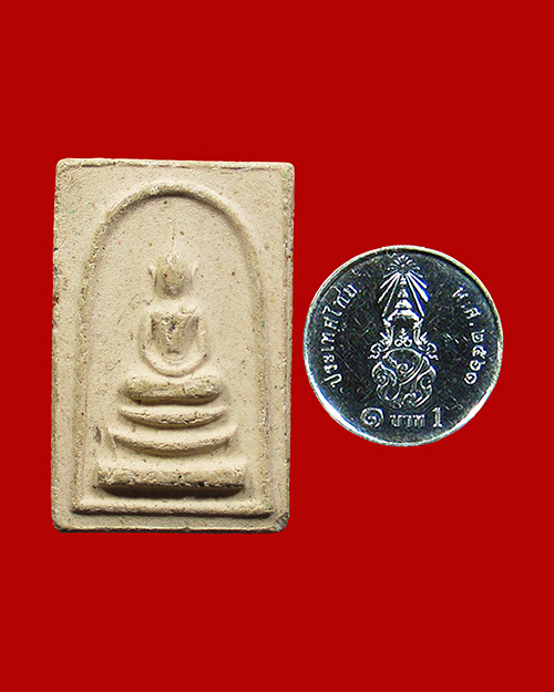 พระสมเด็จหลวงปู่จันทร์ วัดศรีเทพ พิมพ์สังฆาฏิ เนื้อผง ปี 2500 จังหวัดนครพนม - 3