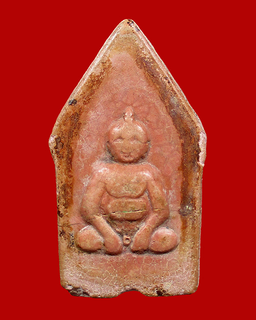 พระขุนแผนหลังกุมารทอง หลวงพ่อกวย วัดโฆสิตาราม เนื้อผงผสมว่านสบู่เลือด จังหวัดชัยนาท - 2