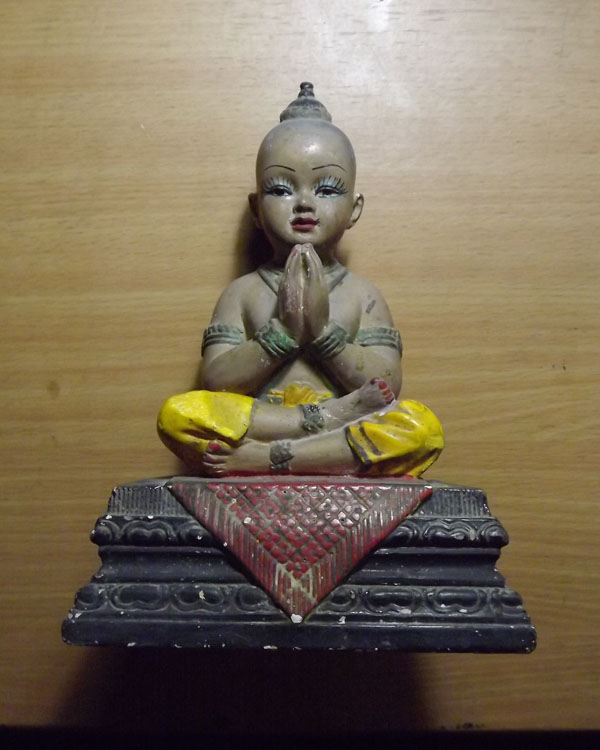 กุมารทองบูชา รุ่นแรก หลวงปู่หลิว วัดไร่แตงทอง จ.นครปฐม ฐานสูง นิยมหายาก - 1