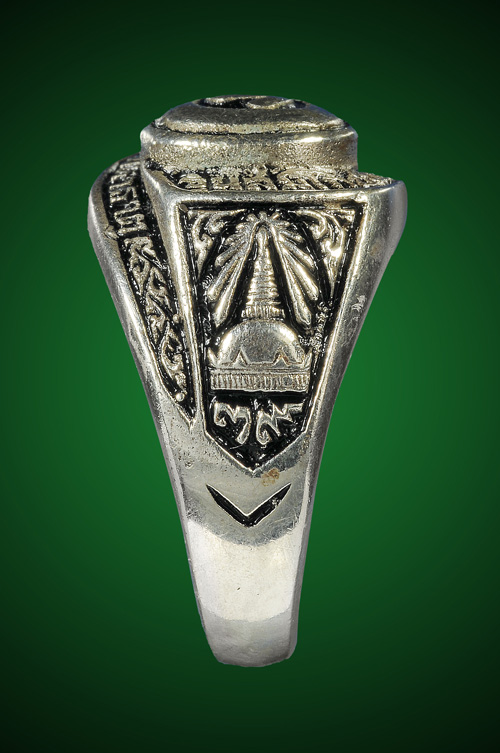 แหวนหัวนะโม วัดพระมหาธาตุ จ.นครศรีธรรมราช ปี พ.ศ.2539 (เงินแท้) - 4