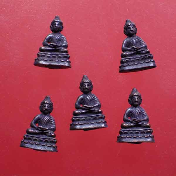 5 องค์....พระชัยวัฒน์ อวโลกิเตศวร82 เนื้อทองแดง รุ่นกรรมการ หลวงพ่อเกษม เขมโก ปี2536.... - 1