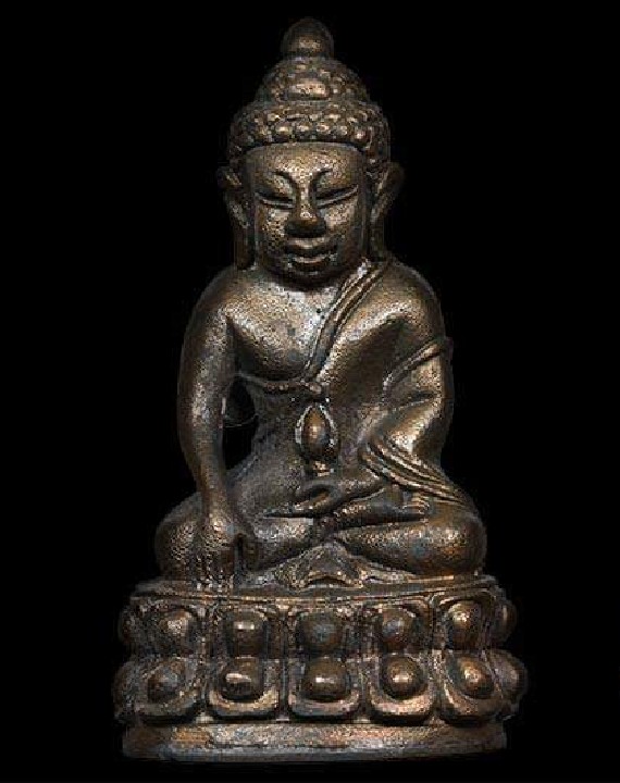 นวโลหะ ปี 31 พระกริ่งนะปถมังพินธุ วัดสุทัศน์ ตอกโค๊ตและตอกหมายเลขกำกับ สภาพสวยสมบูรณ์ พร้อมกล่องเดิม - 1