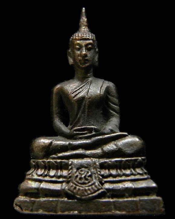 นวโลหะ พระมหาพุทธพิมพ์ วัดเกษไชโย ปี 34 ที่ระลึกยกช่อฟ้า สวย คม สมบูรณ์ พร้อมกล่องเดิมจากวัดครับ - 1