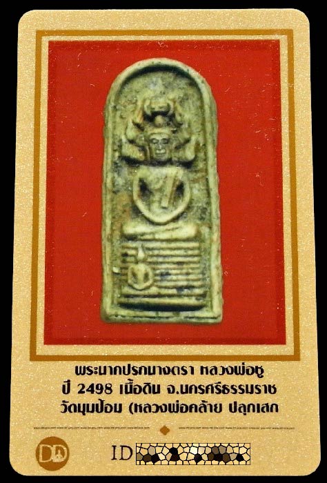 พระนาคปรกนางตรา หลวงพ่อชู ปี 2498 พร้อมบัตรรับรอง หลวงพ่อคล้าย ปลุกเสก สวยและแท้ ไม่ต้องมีเสียวครับ - 5