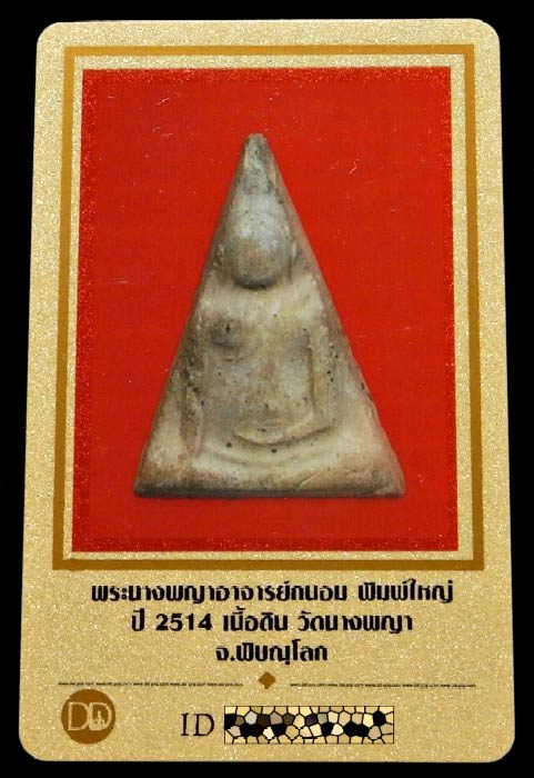 นางพญา อ. ถนอม ปี 14 พร้อมบัตรรับรองฯ พิมพ์ใหญ่ เนื้อดิน สีทูโทน สวยกริบ เชิญชมทุกมุมครับ - 5
