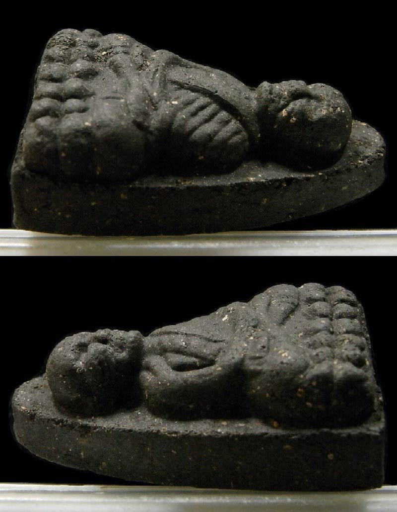 หลวงปู่ทวด เนื้อว่านกากยายักษ์ ปี 37 ฝังตะกรุดนารายณ์แปลงรูป พร้อมบัตรรับรอง อาจารย์นอง วัดทรายขาว - 3