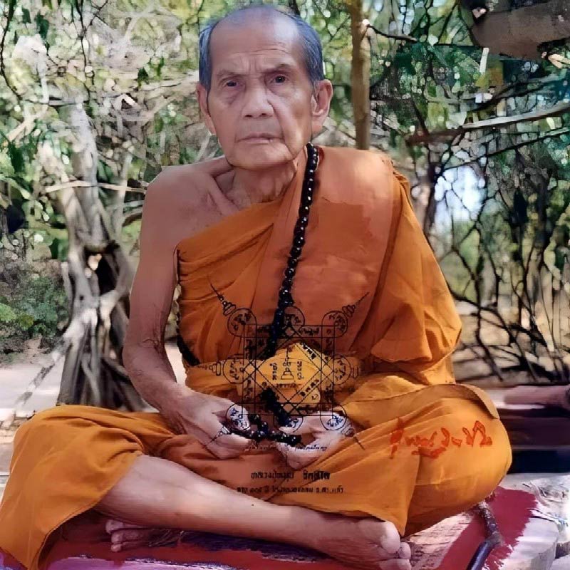หลวงปู่หมุน รุ่นแรก พร้อมบัตรรับรอง ขุนแผนรุ่นแรก เนื้อผงว่าน108 ผสมเกศา ชานหมากและจีวร สวยกริบครับ - 5
