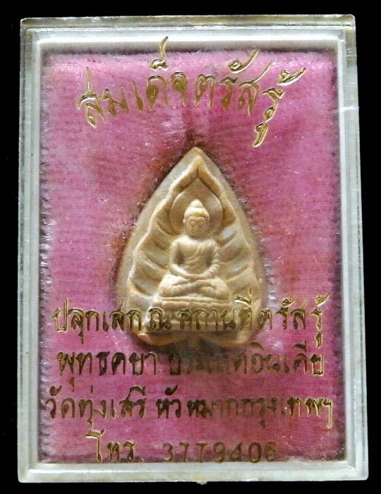 สมเด็จตรัสรู้ ปี 19 ปลุกเสกสถานที่ตรัสรู้ ประเทศอินเทีย สวยกริบ พร้อมกล่องเดิมจากวัด ลป.โต๊ะ ปลุกเสก - 5