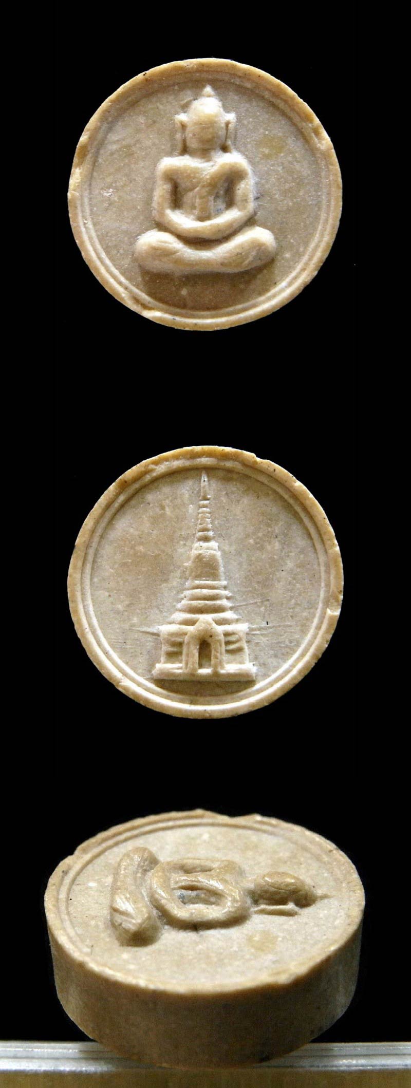 รางวัลที่ 1 บางขุนพรหม ปี 17 เลี่ยมทองสั่งทำ ตีเกลียวข้าง พิมพ์จันทร์ลอย สวยสมบูรณ์ เชิญชมครับ - 4