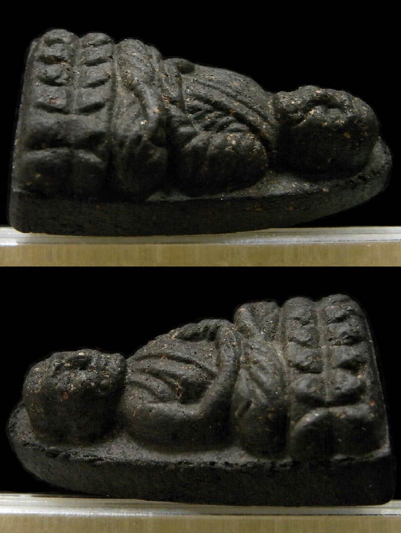 หลวงปู่ทวด เนื้อว่านไม้งิ้วดำ ปี 37 พร้อมบัตรรับรอง ไม่ฝังตะกรุด อาจารย์นอง วัดทรายขาวปลุกเสก - 3