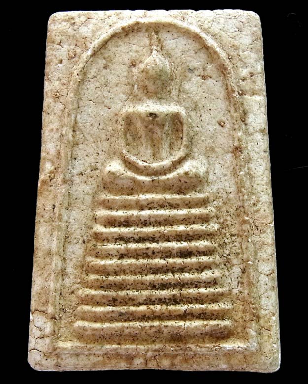 สมเด็จหลวงปู่นาค วัดระฆัง ปี พ.ศ. 2495 พร้อมบัตรรับรอง พิมพ์ฐาน 9 ชั้น เนื้อแตกลายงา สวยกริบครับ - 1