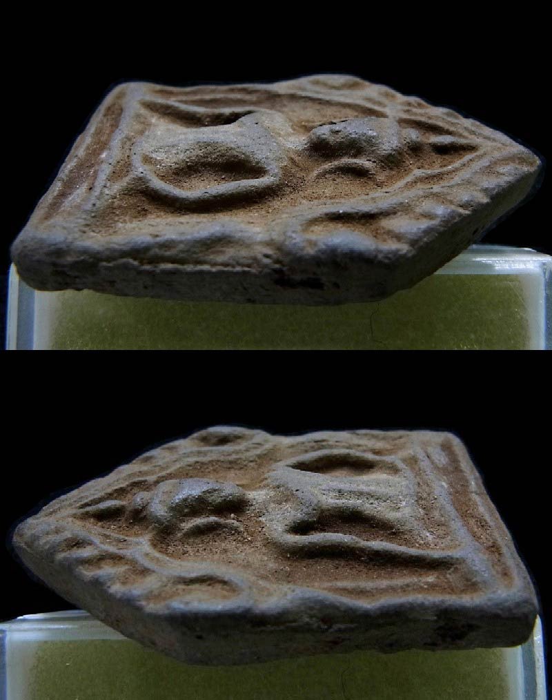 พระขุนแผน หลวงปู่สรวง เทวดาเล่นดิน ปี 19 เนื้อดินปราสาทขอมโบราณ พิมพ์ห้าเหลี่ยม สวยกริบ เชิญชมครับ - 3