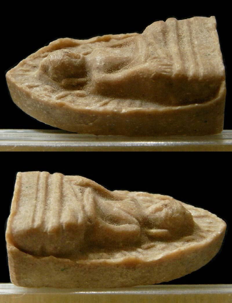 รางวัลที่ 1 หลวงพ่อแพ วัดพิกุลทอง ปี 14 พระรอด เนื้อผงน้ำมัน หลังยันต์พุทธซ้อน สวย คม สมบูรณ์ครับ - 3