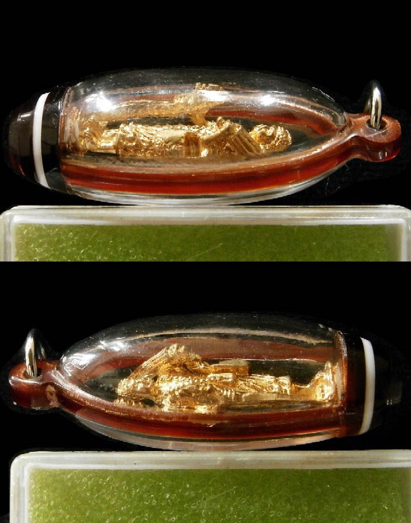 รางวัลที่ 1 หลวงพ่อแพ วัดพิกุลทอง ปี 19 พระสิวลี กะไหล่ทอง เลี่ยมเดิม สวยกริบ เชิญชมครับ - 3