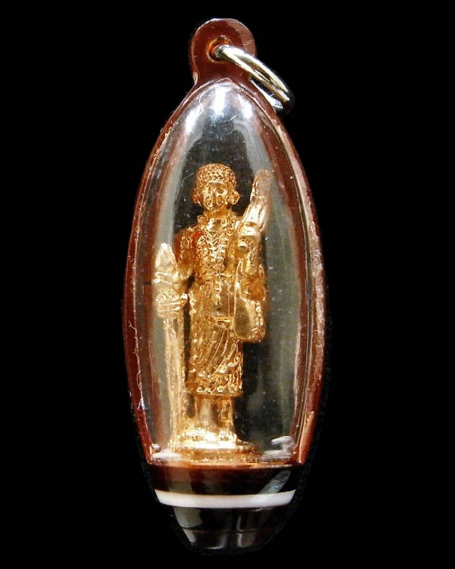 รางวัลที่ 1 หลวงพ่อแพ วัดพิกุลทอง ปี 19 พระสิวลี กะไหล่ทอง เลี่ยมเดิม สวยกริบ เชิญชมครับ - 1