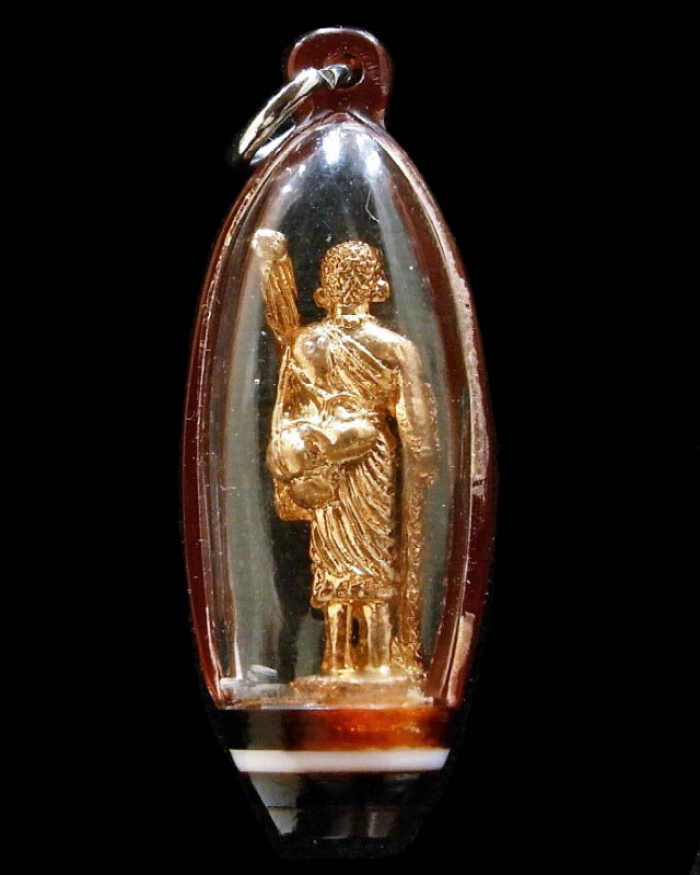 รางวัลที่ 1 หลวงพ่อแพ วัดพิกุลทอง ปี 19 พระสิวลี กะไหล่ทอง เลี่ยมเดิม สวยกริบ เชิญชมครับ - 2