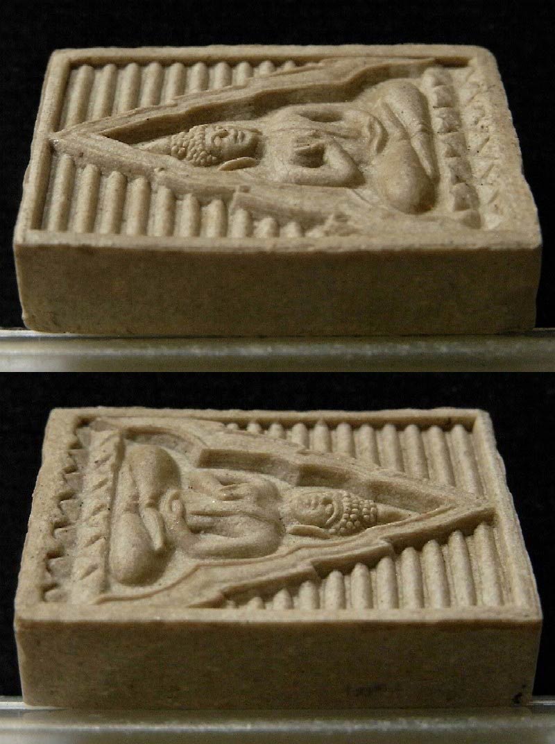 พระผงของขวัญ วัดปากน้ำ รุ่น 6 พระไตรปิฏก เนื้อน้ำตาลเทียนชัย พร้อมกล่อง vison plastic เดิมจากวัดครับ - 3