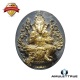 เหรียญหล่อพระพิฆเนศอุดกริ่ง รุ่นแรก เลข๒๕๓๘ เนื้อทองเหลืองรมดำพิมพ์ใหญ่ รุ่นปฐมฤกษ์สร้างโรงพยาบาล วั