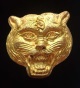 หน้ากากเสือหล่อโบราณ เนื้อทองทิพย์ หลวงปู่คำบุ วัดกุดชมภู ปี2553 ตอกโค้ดและเลข 266 