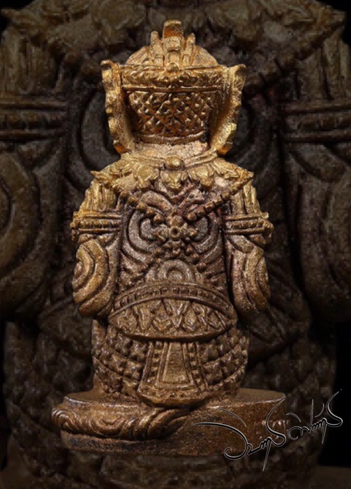 หนุมานมงคลบูรพา(รุ่นแรก) หลวงปู่บัว ถามโก วัดศรีบูรพาราม จ.ตราด เนื้อสัมฤทธิ์ก้นอุดผง - 3