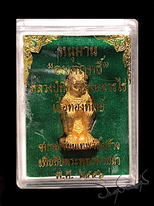 หนุมานอมตฤทธิ์หลวงปู่ทิมย้อนยุคเนื้อทองทิพย์ - 5