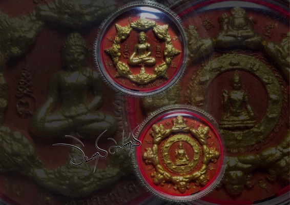จตุคามรามเทพรุ่นเงินไหลมากรรมการเนื้อแดงปัดทองในพิมพ์ปี49 - 3